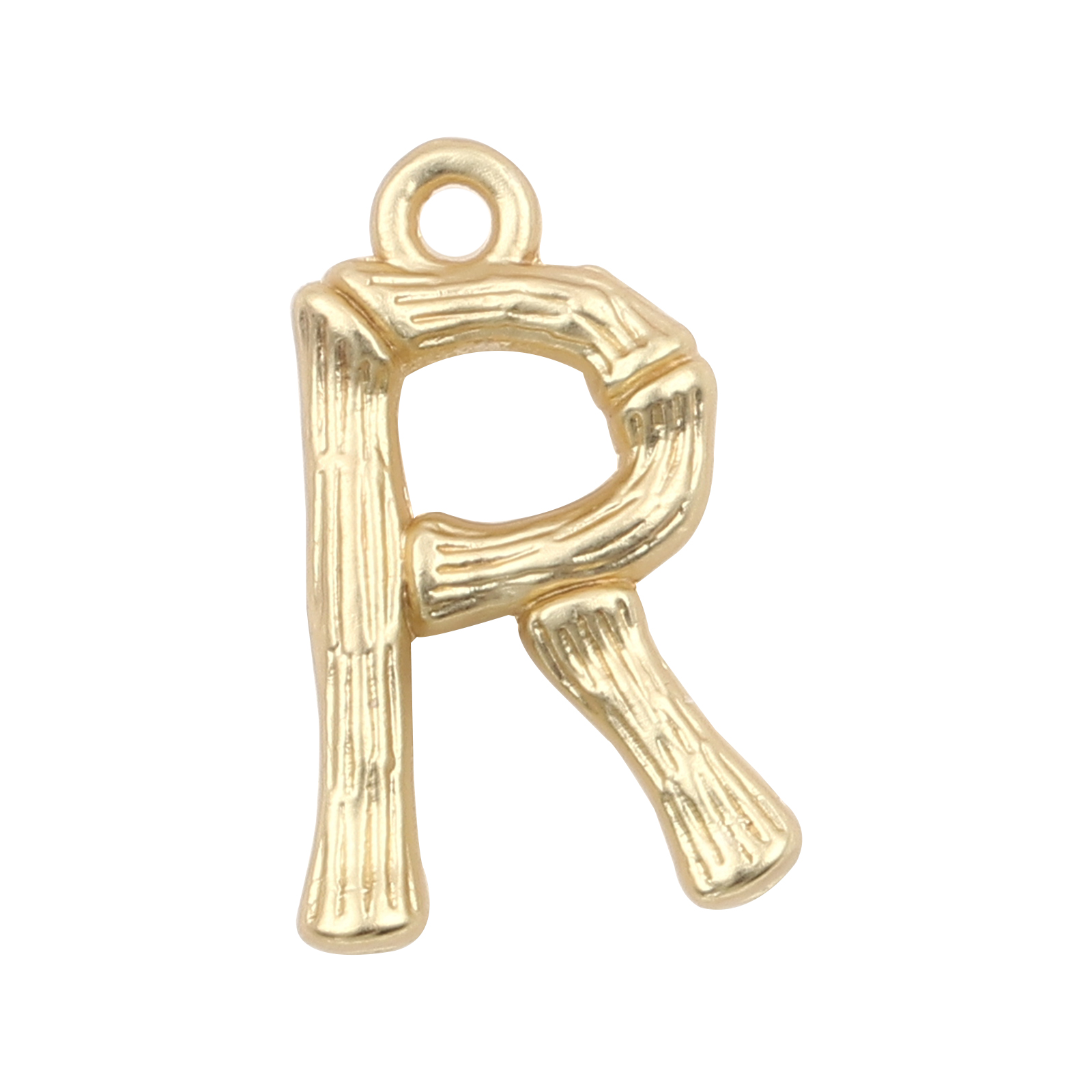 Буква латинская "R", цвет золото 16*13мм