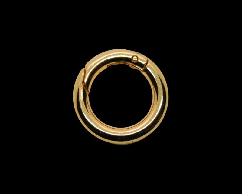 Карабин-бейл кольцо цвет золото 22мм