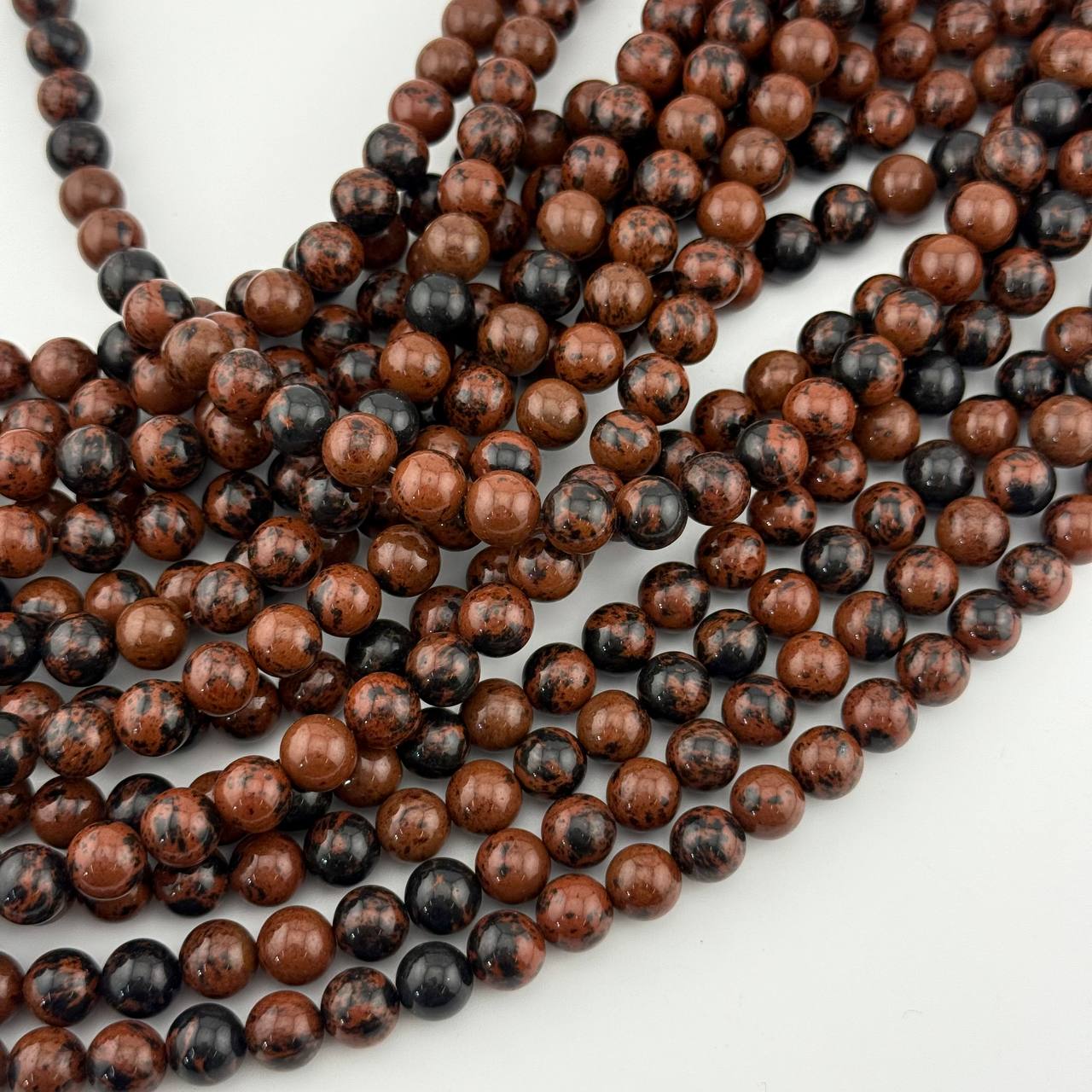 Бусины Обсидиан 6мм 8мм 10мм натуральный камень