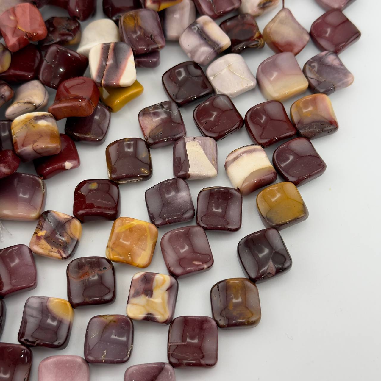 Бусины Яшма Мукаит размер бусин 18,6*18,2мм натуральный камень