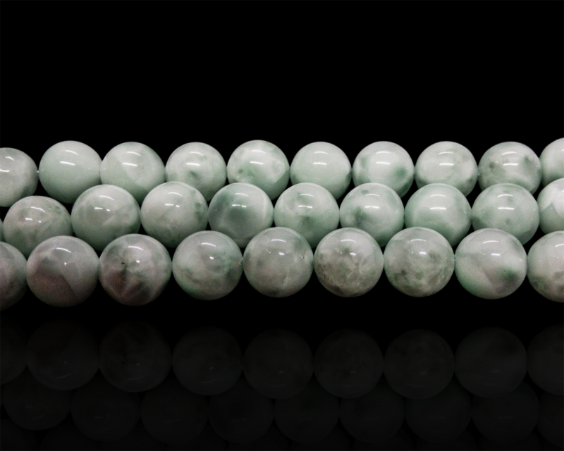 Бусины Ангелит зеленый гладкий глянцевый шар 6 8 10мм натуральный камень